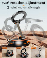 360 Degree Rotating Magnetic Phone Holder - Strong Suction and Stable Design - 45-Degree Angle