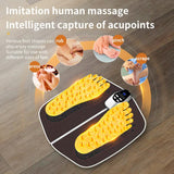 Electric Foot Massager Mat with Remote Control – 32-Speed, 8 Modes, LED Display - Top-Down View