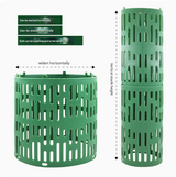 Grey Tree Guard Protector Roll (6 pieces/set) - Durable Plastic Garden Barrier for Plant Protection - Top-Down View