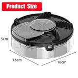 Black Electric Rotating Fly Trap - 360 Degree Efficient Insect Catcher for Indoor Use - Close-Up Angle