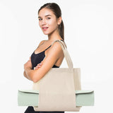 Apricot Yoga Mat Tote Bag - Multi-Purpose Gym Bag with Yoga Mat Holder - Side View