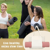 Apricot Yoga Mat Tote Bag - Multi-Purpose Gym Bag with Yoga Mat Holder - 45-Degree Angle