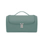 Green Portable Hair Styling Tool Organizer - Travel Storage Bag with Compartments