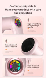 Pink Portable Electric Body Sculpting Massager - Slimming and Relaxation Tool - Close-Up Angle