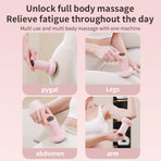White Portable Electric Body Sculpting Massager - Slimming and Relaxation Tool