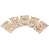 Portable Jewelry Organizer Inserts – Clear Zippered Pouch Set for Accessories - Top-Down View