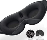 Dark Grey 3D Contoured Bluetooth Sleep Eye Mask - Ultra Soft Wireless Music Mask for Travel, Meditation, and Sleep - Front View