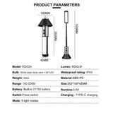 Multifunctional Telescopic Camping Lantern ??Portable LED Light with Adjustable Height and USB-C Charging (Up to 51.8 cm)