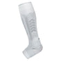 L White A pair Compression Sports Calf Sleeves with Silicone Shock Absorption - Protective Leg Support for Running and Training