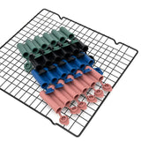 Black Reusable Silicone Ice Stick Mold - 10-Piece Set for Drinks and Bottles (6 x 1.2 cm per Stick) - Side View