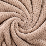 Light Brown Luxury White Bath Towel and Hand Towel Set - Ultra Soft and Absorbent - Front View