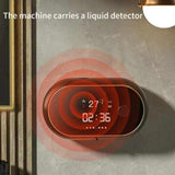 White Gel Model Wall-Mounted Automatic Liquid Soap Dispenser with LED Display - Front View