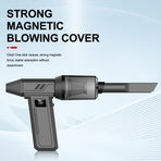 Black 130,000 Turn Compact Handheld Air Blower and Vacuum Cleaner with Dual Functionality (product without, image 3