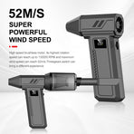 Black 130,000 Turn Compact Handheld Air Blower and Vacuum Cleaner with Dual Functionality (product without, image 4