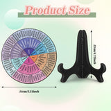 2 PCS for Each One Blue Scheme Emotion Wheel and Control Circle with Display Stands for Personal Development - Front View