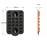 White Magnetic Phone Mount with High-Quality N52 Magnets - Strong, Durable, and Easy to Use - 45-Degree Angle