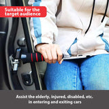 Blue Emergency Car Window Breaker Tool with LED Flashlight - Compact, Safety & Multi-Purpose - Top-Down View