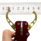 2 PCS Red Multi-Function Fishing Hook Remover Tool - Durable, Lightweight, and Compact - Top-Down View