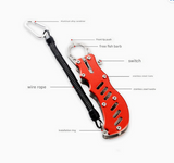 2 PCS Red Multi-Function Fishing Hook Remover Tool - Durable, Lightweight, and Compact - 45-Degree Angle