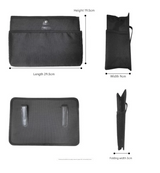 Black Car Backseat Organizer - Compact and Convenient for Car Storage - Front View