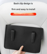 Black Car Backseat Organizer - Compact and Convenient for Car Storage - Side View