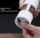 Red Elegant Red Electric Salt and Pepper Grinder - Modern and Compact for Effortless Seasoning - Front View