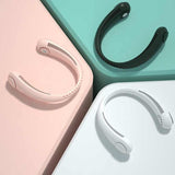 2 PCS Green Portable Neck Fan - Hands-Free Personal Fan, Quiet and Adjustable, Ideal for Outdoor and Indoor Use - Front View
