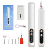 Electric Nail Drill Set - Portable Nail Polishing Tool with Multiple Attachments for Professional Use