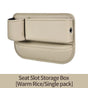 2 PCS Beige-right Car Seat Gap Storage Box - Practical Car Organizer, Gap Filler for Easy Access and Extra Storage