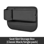 2 PCS Black-right Car Seat Gap Storage Box - Practical Car Organizer, Gap Filler for Easy Access and Extra Storage
