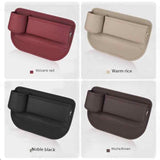2 PCS Black-right Car Seat Gap Storage Box - Practical Car Organizer, Gap Filler for Easy Access and Extra Storage - Top-Down View