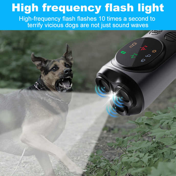 Ultrasonic Dog Repeller  High-Power, Flash Mode, Effective Outdoor Use for Controlling Aggressive Dogs