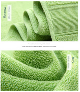 White Luxury 100% Cotton Towel Set – 3-Piece Combed Cotton Bath Towel Set - Top-Down View