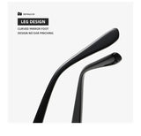 Brown Lenses With Brown Edges Trendy Curved Sunglasses - Cat Eye Design UV Protection Stylish Glare-Blocking Shades - Low Angle
