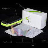 Pink Gradient Lens Lightweight UV400 Photochromic Cycling Glasses, Anti-Wind Protective Sunglasses for Outdoor Sports - Front View