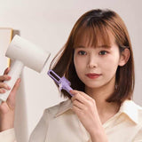 3-pack Purple Portable Hairstyle Brush for Root Volume - Multifunction Hair Styling Tool - Top-Down View