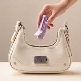 3-pack Purple Portable Hairstyle Brush for Root Volume - Multifunction Hair Styling Tool - Close-Up Angle