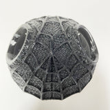 Size S Black DIY 3D Printed Spider-Man Cat Mask - Mini Decorative Half-Face Mask for Pets - Rear View