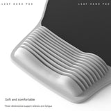 Grey Ergonomic Silicone Mouse Wrist Rest Pad - Comfortable Hand Support for Keyboard and Mouse - Side View