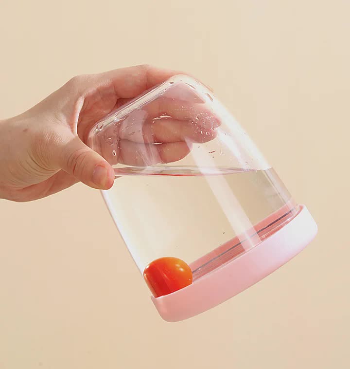 2 Pcs Pink Portable Leakproof Fruit and Salad Storage Box with Draining Function, Sealed Fresh-Keeping Bento Lunch Box with Fork, AS+PP+Silicone
