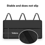 Black Car Trunk Storage Bag - Large Capacity Oxford Cloth Multi-Purpose Hanging Organizer with Mesh Pockets and Backseat Storage - Rear View