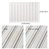 White Oval Shaped Engraved Inner Frame Foldable Diatomaceous Earth Drying Mat - Super Absorbent, Fast-Drying, Non-Slip Kitchen Countertop Mat - Side View