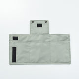 Green Water-Resistant Nylon Crossbody Phone Bag - Compact Travel Wallet & Card Holder for Men and Women(Mobile phones and cards are shooting props, not included) - Close-Up Angle