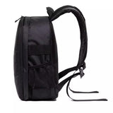Red Lining Water-Resistant DSLR Camera Backpack with Tripod Holder, Lightweight and Spacious Photography Bag for Outdoor Use(Camera and accessories are props, not included) - Rear View