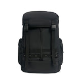 Black Trendy Street Style Backpack - Large Capacity for Hiking, Students & Everyday Use - Front View