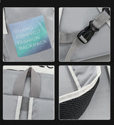 Red Trendy Street Style Backpack - Large Capacity for Hiking, Students & Everyday Use - Side View