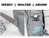 Red Trendy Street Style Backpack - Large Capacity for Hiking, Students & Everyday Use - Top-Down View