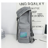Red Trendy Street Style Backpack - Large Capacity for Hiking, Students & Everyday Use - Rear View