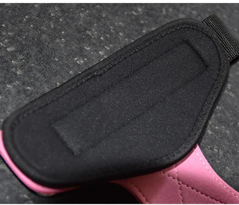1 Pair Pink Durable Gym Palm Guard with Ultra-fiber Leather for Heavy Lifting ??Wrist Support Straps for Pull-ups and Deadlifts