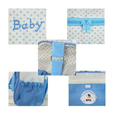 Small Coffee Fashionable Large-Capacity Cartoon Bear Shoulder Crossbody Mommy Bag - Stylish and Functional Diaper Bag - Side View